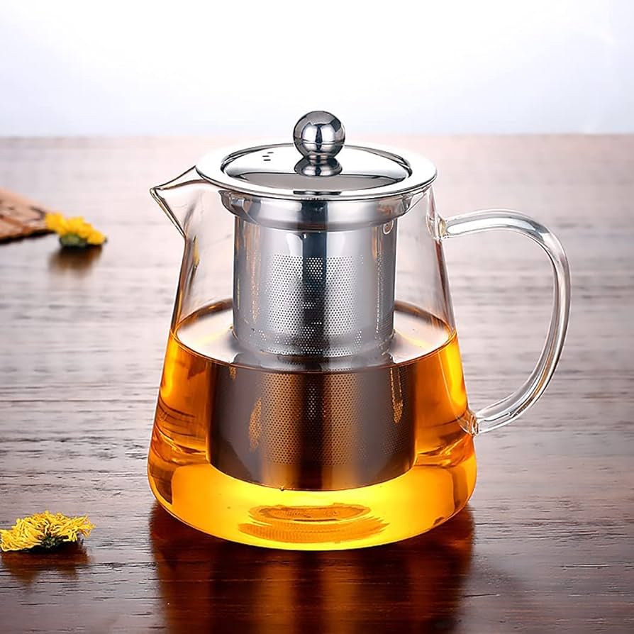 teapot and strainer