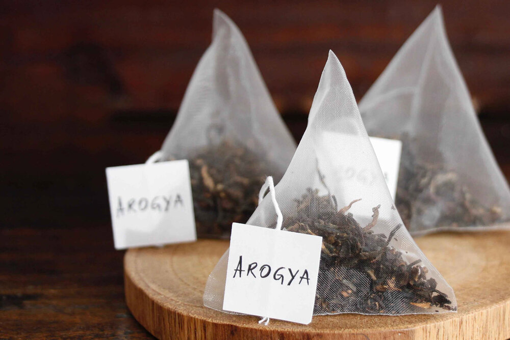 triangle tea bags