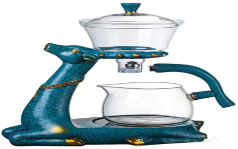 Durable Semi Automatic Glass Tea Set for Home and Office Use