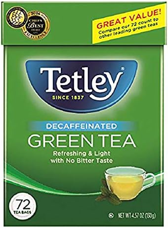 tetley decaffeinated green tea