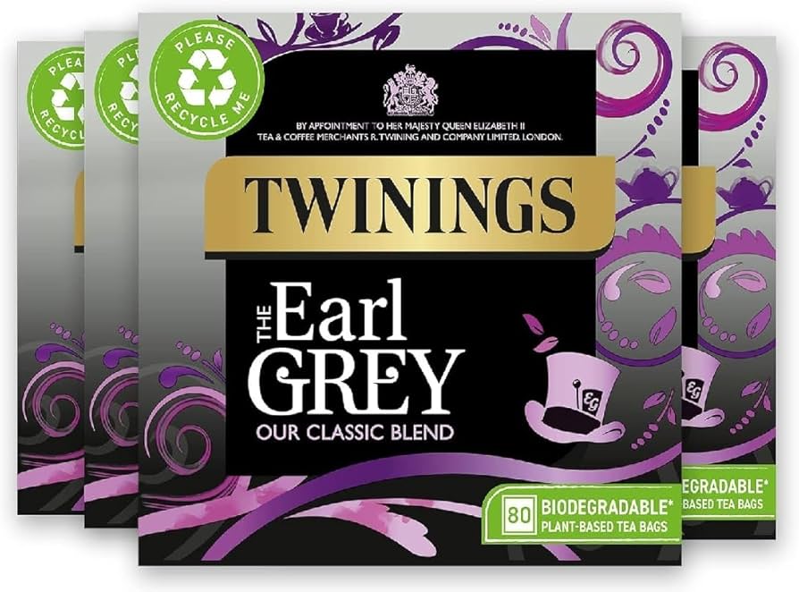 twining earl grey tea bags 80 count