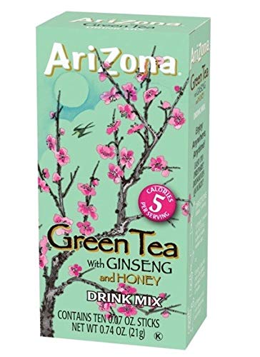 arizona zero sugar green tea with ginseng