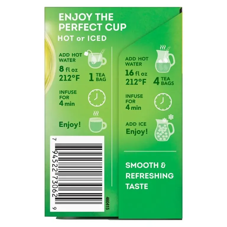 how much caffeine in lipton tea