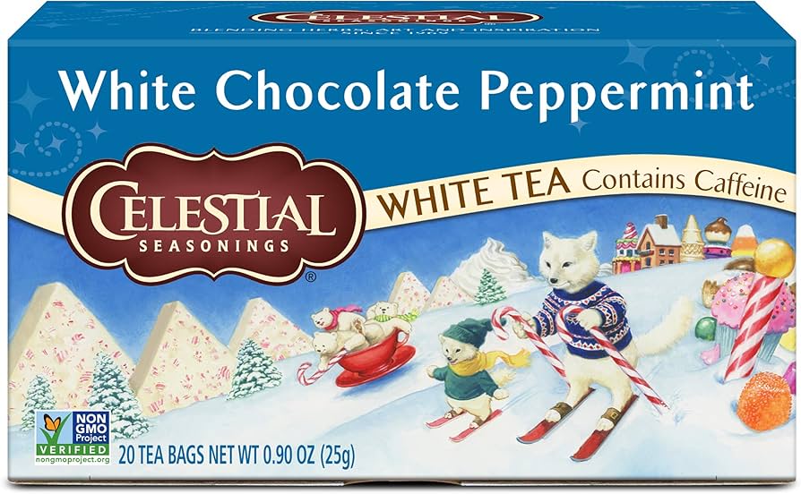 white chocolate and peppermint tea