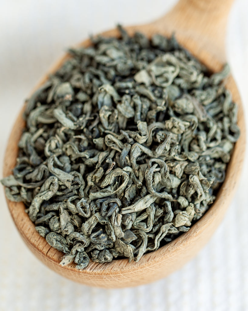 green tea leaves loose