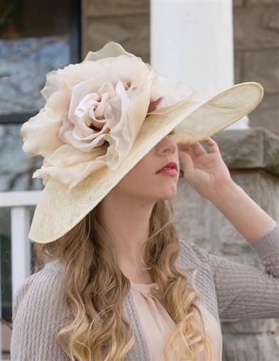 white tea party hats