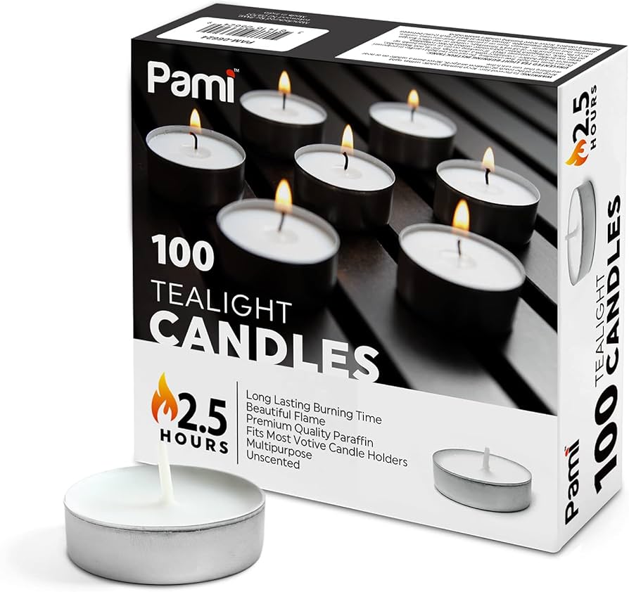 Unscented Black Tea Light Candles: Simple Elegance for Any Occasion