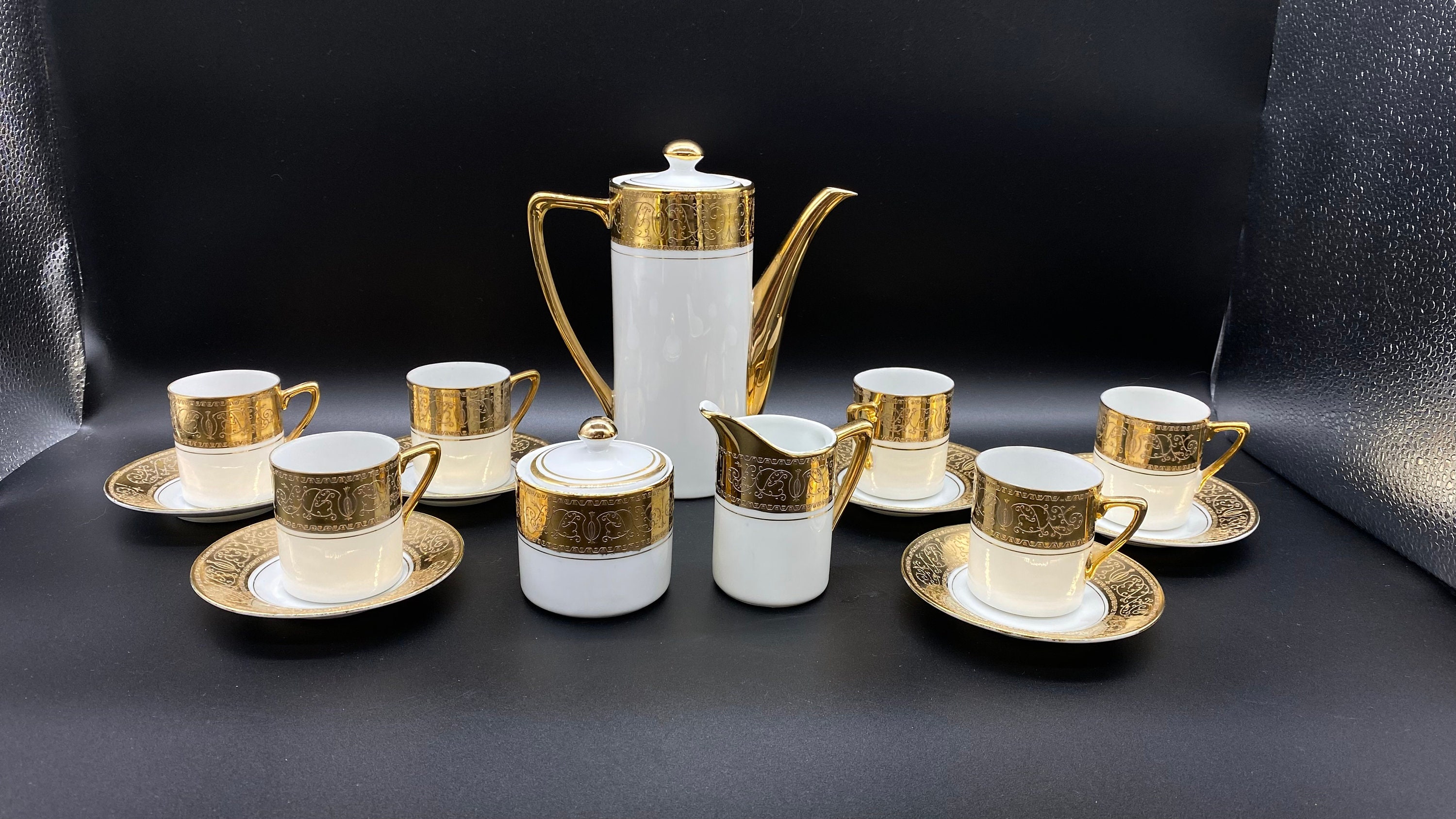 Shop Unique and Custom White and Gold Tea Sets Now
