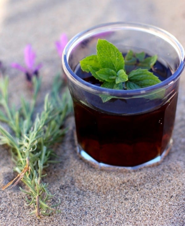mint and lavender tea