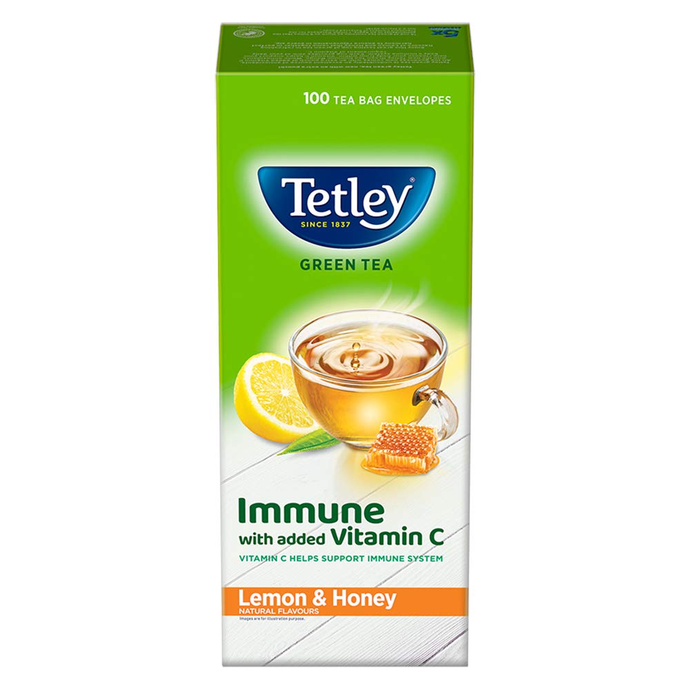 tetley green tea with lemon