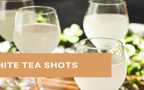 white tea shot with vodka