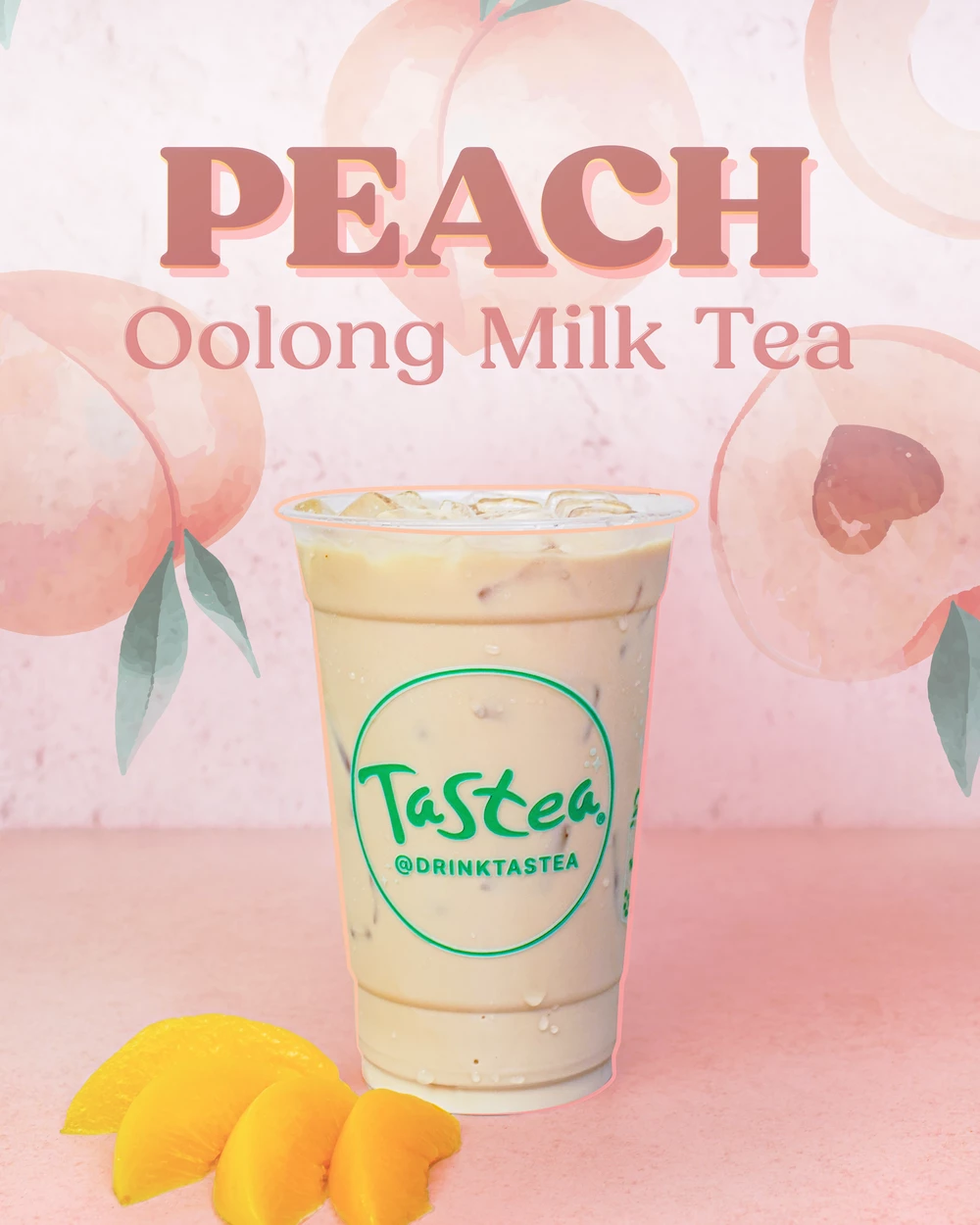 peach oolong milk tea