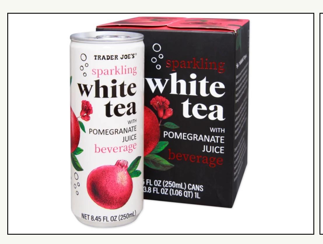 trader joe's white tea pomegranate caffeine