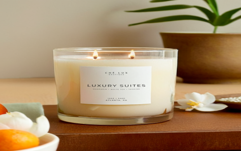 white tea jasmine candle