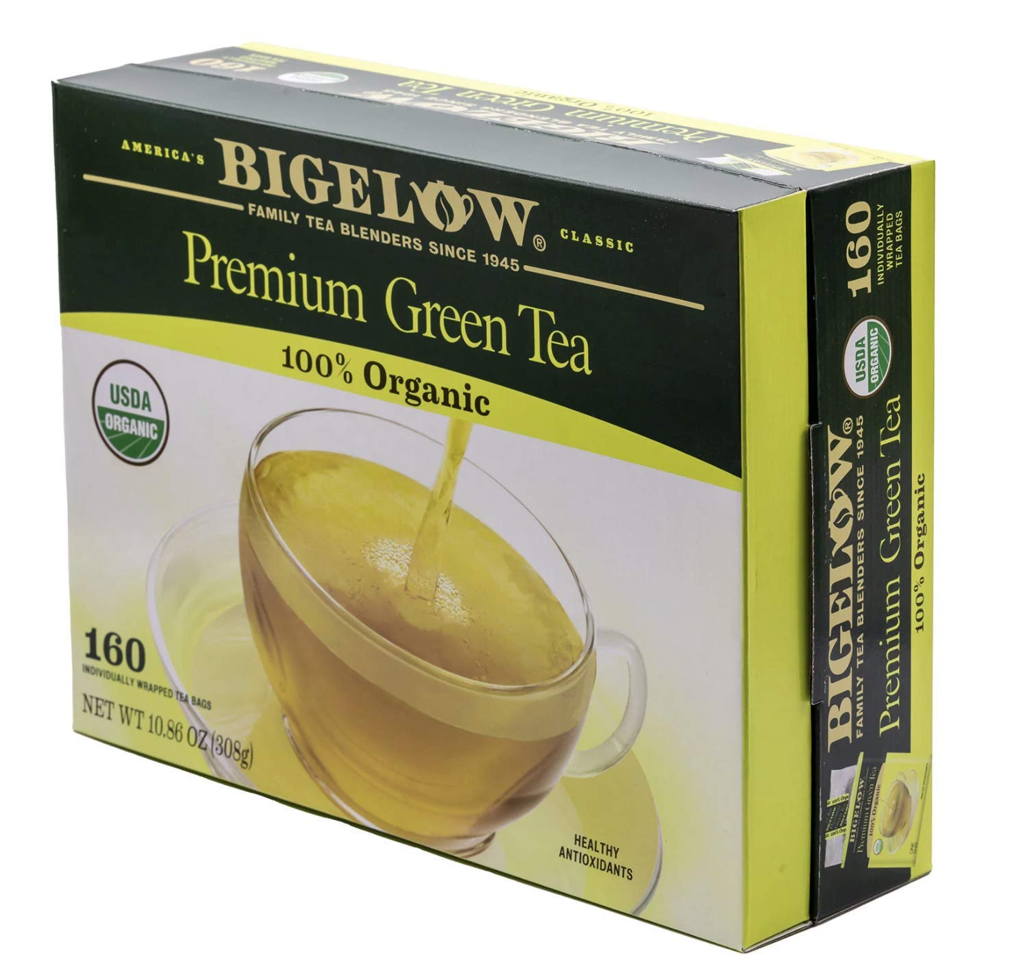 bigelow premium organic green tea - 160 ct.