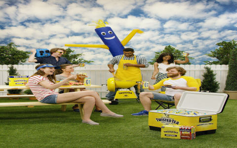 twisted tea bag in a box