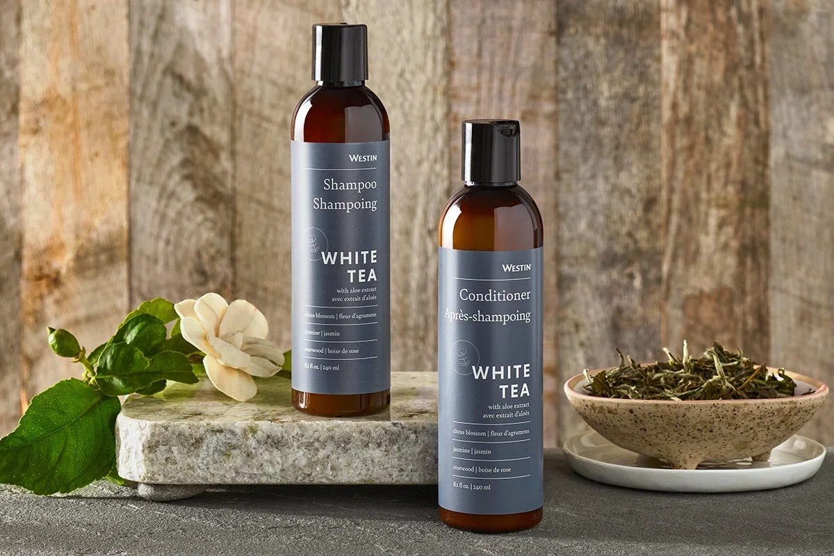white tea shampoo and conditioner