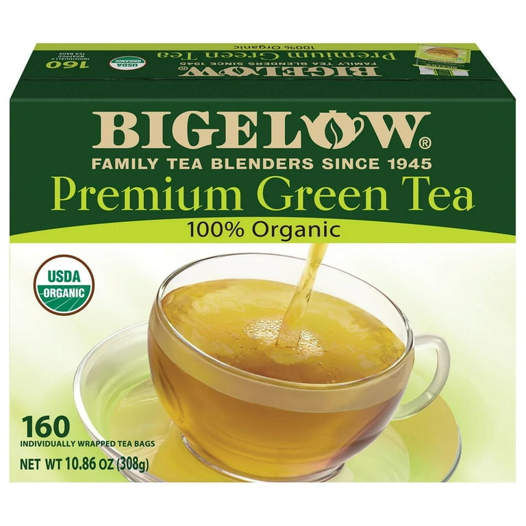 bigelow premium organic green tea - 160 ct.