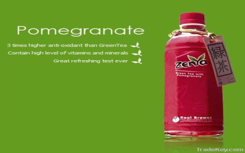 green tea with pomegranate