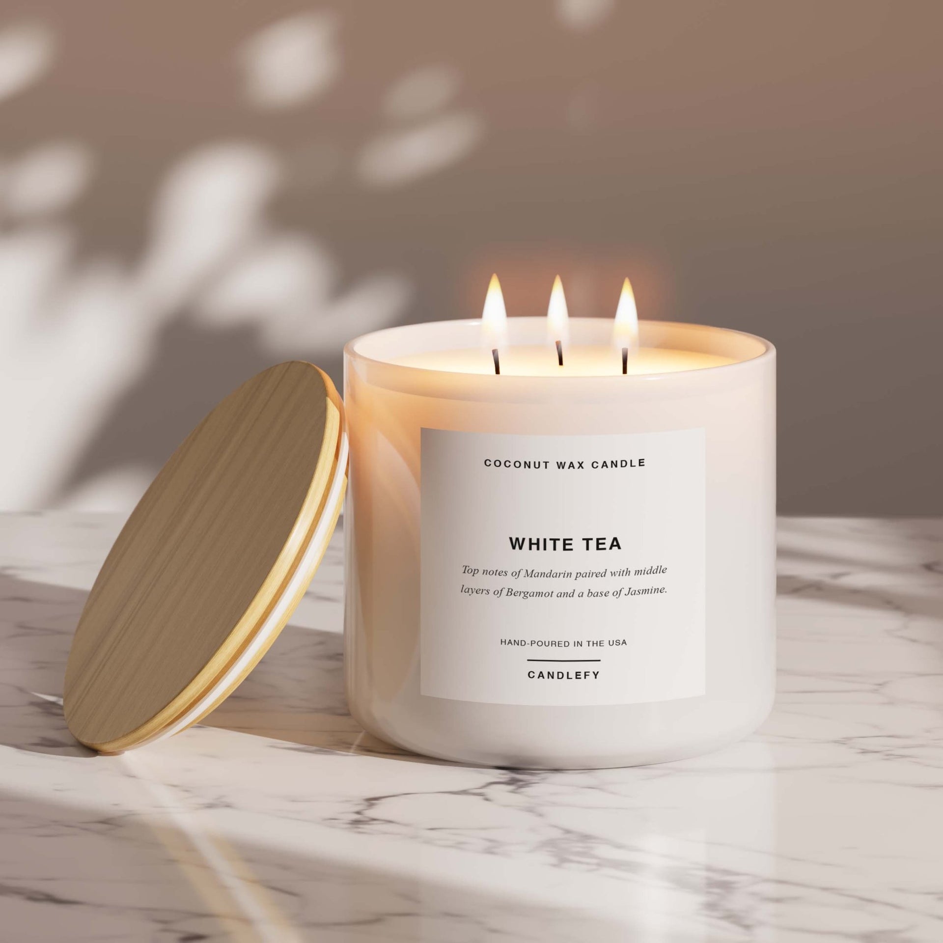 white tea scented candles