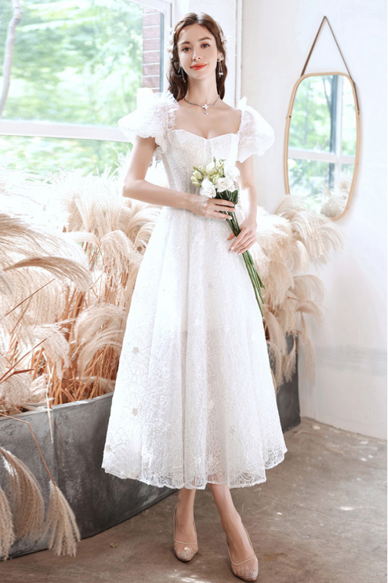 tea party dress white