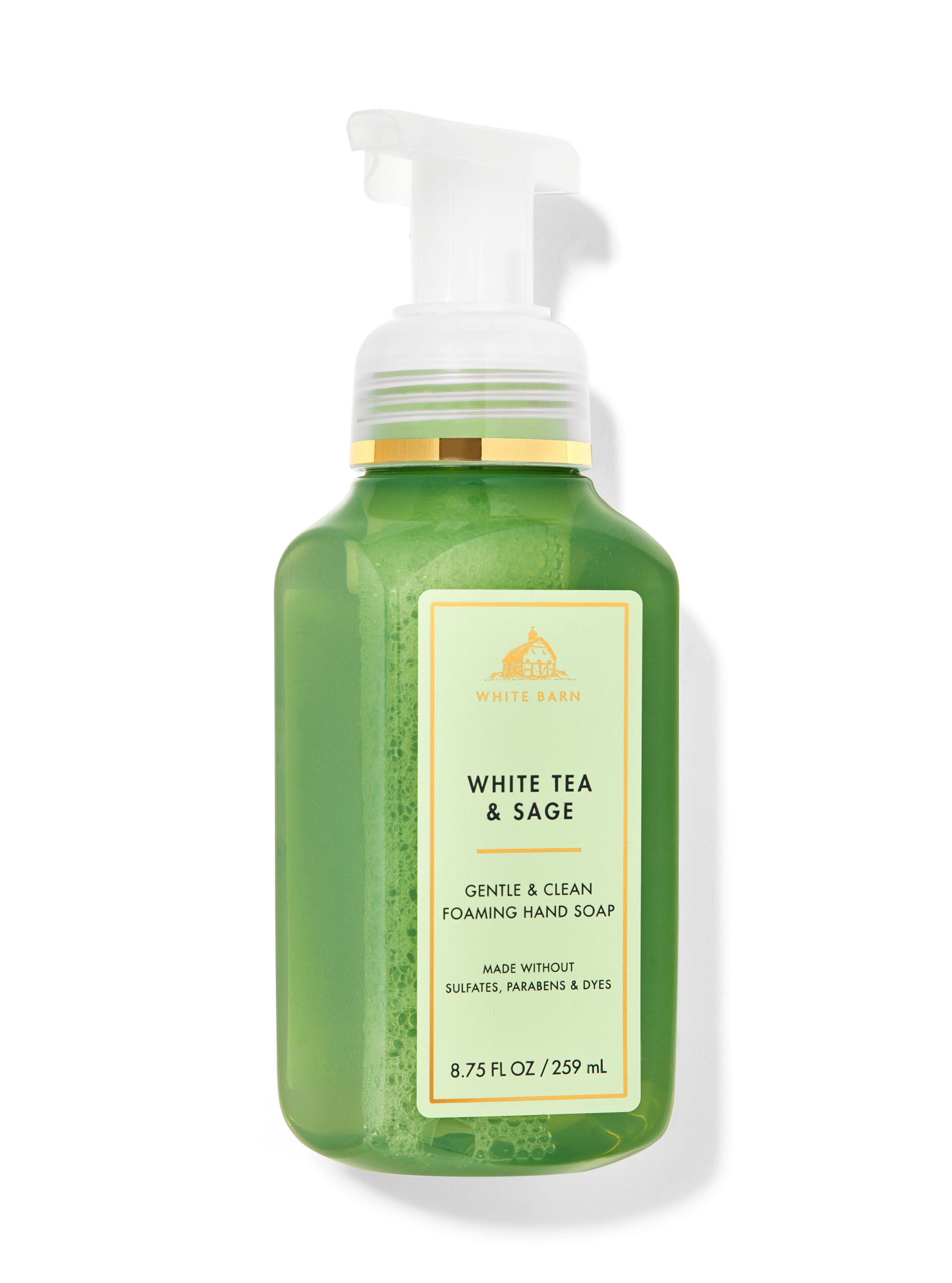 white tea and sage hand soap