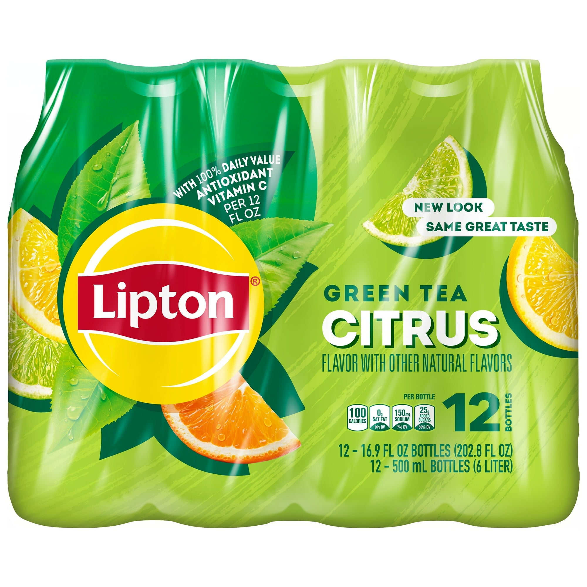 green tea bottles
