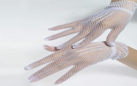 white tea party gloves