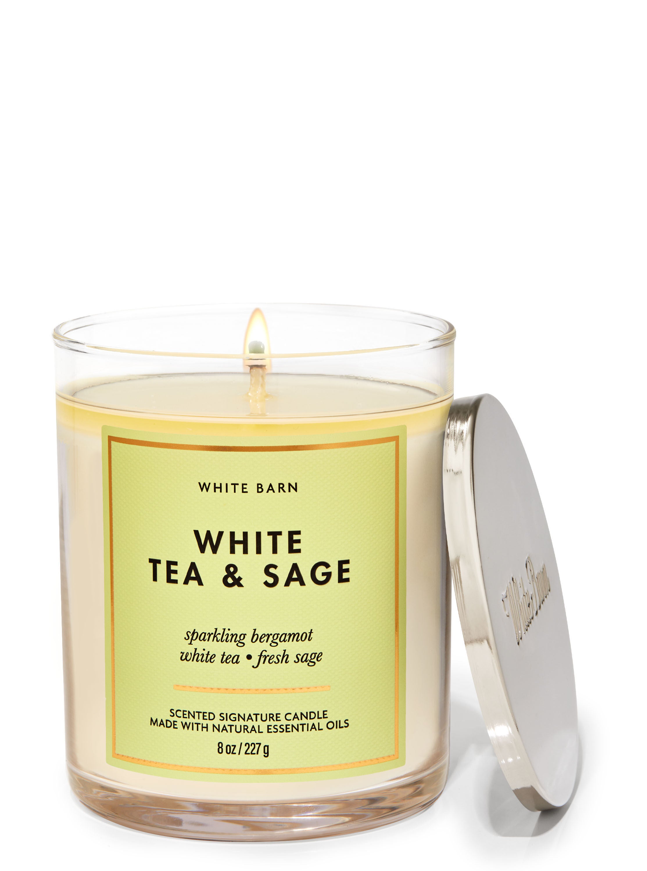white tea and sage candle bath and body works