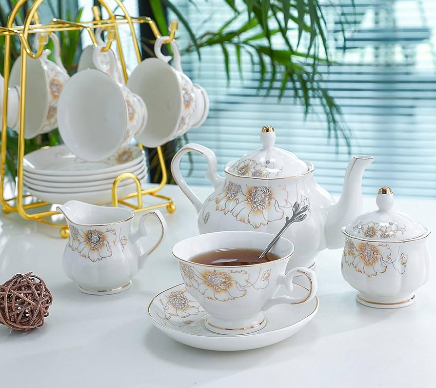 Best Tea Set Material with a Milky White Finish: Find Your Perfect Set.