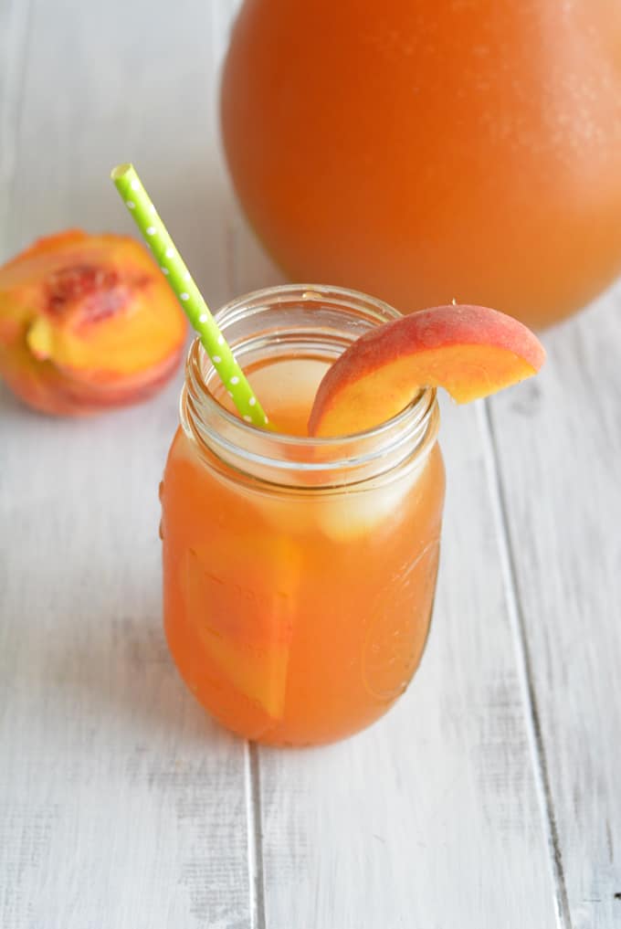 green tea peach