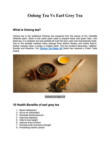 oolong vs earl grey