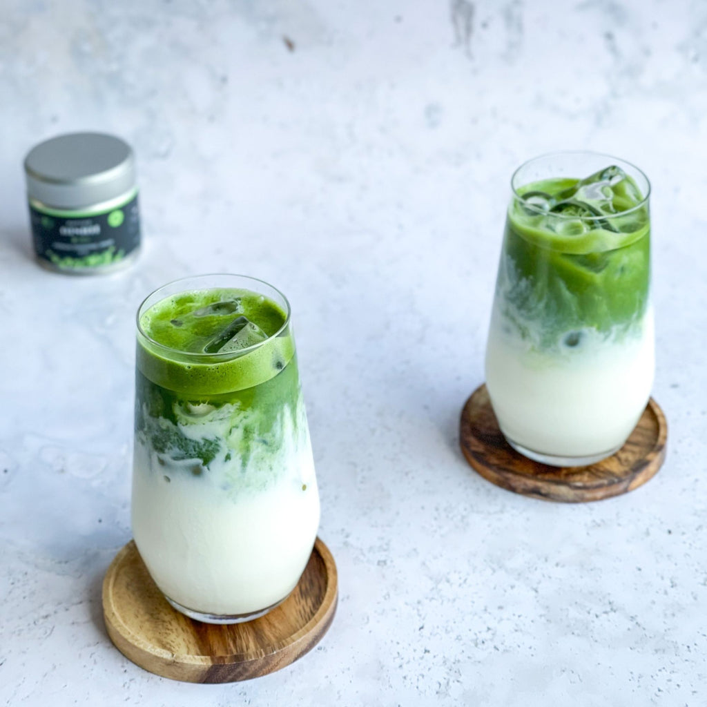 vanilla matcha green tea latte