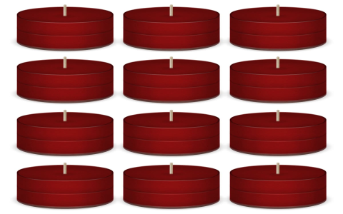 white tea light candles