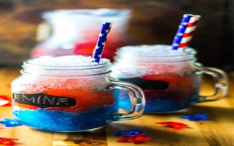 red white and blue tea