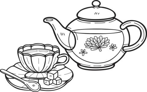 Black and White Tea Set: Simple and Classic Style for Your Home