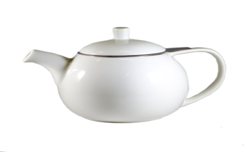 white tea pots